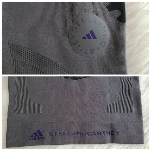 NWT|Adidas Stella McCartney TruePurpose Grey Leopard Print Seamless Tank… - Picture 9 of 10